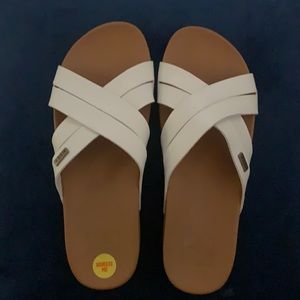 White REEF sandals